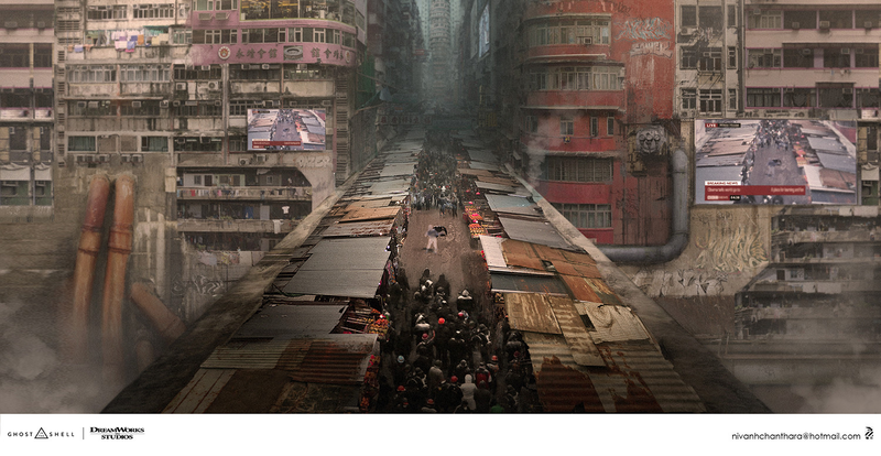 Illustration for article titled The Incredible Art Of The Ghost In The Shell Movie